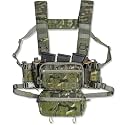 ACE TAC S.O.P. Tactical Chest Rig with 5.56/7.62 & Pistol Magazine Pouch Holders, Wing & Molle Dangler Pouches
