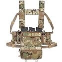 ACE TAC S.O.P. Tactical Chest Rig with 5.56/7.62 & Pistol Magazine Pouch Holders, Wing & Molle Dangler Pouches
