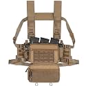 ACE TAC S.O.P. Tactical Chest Rig with 5.56/7.62 &amp; Pistol Magazine Pouch Holders, Wing &amp; Molle Dangler Pouches