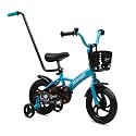 ACEGER 12" Kids Balance Bike with Basket, Toddler Bicycle for Early Learning Leg Strength and Steady Balancing, Durable Frame&amp;Tool-Free Adjustable Seat, Gift Bike for 2-5 Kids, No Brake