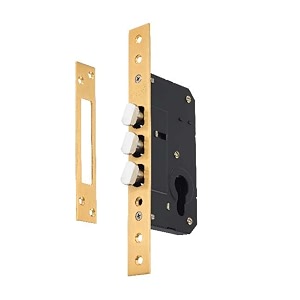 aceline brass sliding door lock 40mm finish pbe