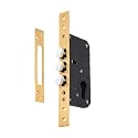 AceLine Brass Sliding Door Lock 40mm Finish PBE