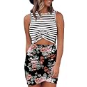 Acelitt Women39s Tank Dresses Cut Out Bodycon