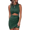 Acelitt Women39s Tank Dresses Cut Out Bodycon