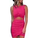 Acelitt Women39s Tank Dresses Cut Out Bodycon