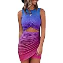 Acelitt Women39s Tank Dresses Cut Out Bodycon
