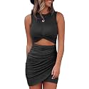 Acelitt Women39s Tank Dresses Cut Out Bodycon