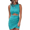 Acelitt Women39s Tank Dresses Cut Out Bodycon