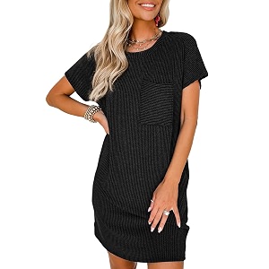Acelitt Womens Casual Summer Crewneck Short Sleeve