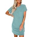 Acelitt Womens Casual Summer Crewneck Short Sleeve