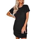 Acelitt Womens Casual Summer Crewneck Short Sleeve