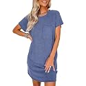 Acelitt Womens Casual Summer Crewneck Short Sleeve