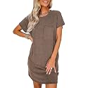 Acelitt Womens Casual Summer Crewneck Short Sleeve
