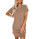 Acelitt Womens Casual Summer Crewneck Short Sleeve