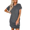 Acelitt Womens Casual Summer Crewneck Short Sleeve