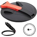 AceOrbit 1 Set 16 Inch Threaded Vented Lid and Ring Assembly with Seal Gasket Polypropylene Breather Vent Water Tank Lid Accessory for Replace