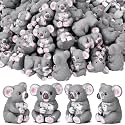 AceOrbit 50 Pcs Mini Koala Figurines Resin Animals Sculptures