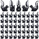 AceOrbit 50 Pcs Mini Skunk Resin Figurines Animals Sculptures Craft