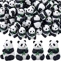 AceOrbit 50 Pcs Panda Mini Resin Figurines, Animals Sculptures