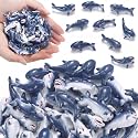 AceOrbit Mini Figurine Cute Resin Sculptures Craft, 50 Pcs, Shark