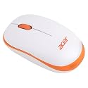 acer Wireless Mouse (1600 DPI/2.4 GHz Wireless Frequency/Optical Sensor/USB Dongle) | Color: White/Orange
