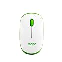 acer Flow Wireless Mouse | 1600 DPI Optical Sensor | 2.4GHz Wireless with USB Nano Receiver | Ergonomic Lightweight Design | Smooth Tracking for Laptop, PC & Mac – White/Green