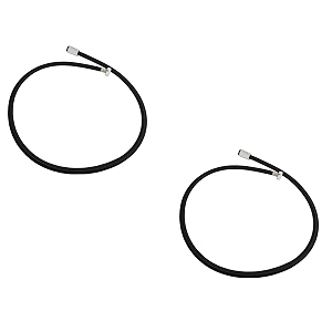 acetap 12 meter black polyamide shower hose  flexible durable leak-proof easy install ideal for stylish bathroom upgrades pack of 2