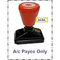 “A/c Payee” Self Ink Pre-Ink Pocket Stamp | Blue Ink | Refillable | Compact Office Use | Pack of 1