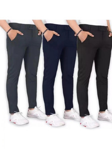 Achalnath Enterprises Regular Fit Men Black Blue