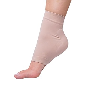 achilles heel compression padded sleeve socks for bursitis tendonitis amp heel tenderness  ankle support amp pain relief for men amp women 1 pair