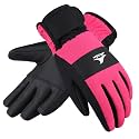 Achiou Kids Ski Gloves, Waterproof Winter Snow Gloves for Boys Girls Youth