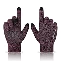 Achiou Winter Gloves for Men and Women, Touchscreen Soft Knit Gloves