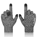 Achiou Winter Gloves for Men and Women, Touchscreen Soft Knit Gloves