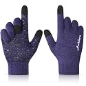 Achiou Winter Gloves for Men and Women, Touchscreen Soft Knit Gloves