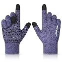 Achiou Winter Gloves for Men and Women, Touchscreen Soft Knit Gloves