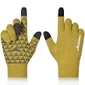 Achiou Winter Gloves for Men and Women, Touchscreen Soft Knit Gloves