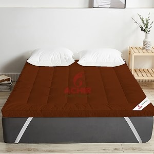 achir 2500 gsm microfiber finest imported super soft mattress topperpadding small twin 4834x7234 brown 4 ft x 6ft
