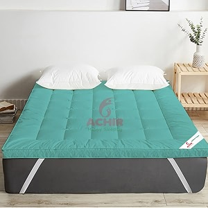 achir 2500 gsm microfiber finest imported super soft mattress topperpadding queen size 6034x7834 sky blue 5 ft x 65ft