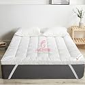 ACHIR 2500 GSM Microfiber Finest Imported Super Soft Mattress Topper/Padding Large California King, 78"x84" (White, 6.5 ft x 7ft)