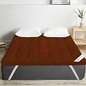 ACHIR 2500 GSM Microfiber Finest Imported Super Soft Mattress Topper/Padding California King, 72"x84" (Brown, 6 ft x 7ft)