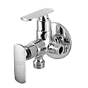 ACHOR ABF16 2 in 1(Two Way) Quater Turn Angle Cocke Tap for Bathroom/Washing Machine/Health Faucet/Hand Shower with Wall Flange and Teflo (BAT)