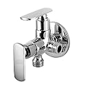 ACHOR ABF16 2 in 1(Two Way) Quater Turn Angle Cocke Tap for Bathroom/Washing Machine/Health Faucet/Hand Shower with Wall Flange and Teflo (BAT)