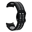 ACHOR ACH60 20MM No Gap Arc Edge Ni-ke Air Hole/ Nylon/ Velcro/ Milanese/ Heavy Metal/ Silicone Watch Straps Compatible for Samsung Galaxy Watch 4 Band &amp; Galaxy Watch 5 Band 44mm 40mm/Watch 5 Pro Bands 45mm/Galaxy Watch 4