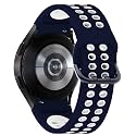 ACHOR ACH60 20MM No Gap Arc Edge Ni-ke Air Hole/ Nylon/ Velcro/ Milanese/ Heavy Metal/ Silicone Watch Straps Compatible for Samsung Galaxy Watch 4 Band &amp; Galaxy Watch 5 Band 44mm 40mm/Watch 5 Pro Bands 45mm/Galaxy Watch 4