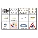 ACi Acupressure Sujok Therapy Kit Star, Byol, Chakra, Bar, Five Star Magnet (10PCS) with Wooden Jimmy - Brass Jimmy - Finger Rings - Hand/Wrist Jombo Ring - Paper Tape Combo Sujok Kit Set