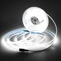 Aclorol 12V LED Light Strip COB 16.4FT/5M Cold White 6000K for Bedroom