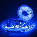 Aclorol Blue COB Led Strip Lights 16.4ft Led Tape Lights 12 Volt for Living Room Bedroom Kitchen Cabinet Closet Other Home Indoor Decor 320Leds/m (Power Supply&amp;LED Dimmer Not Included)