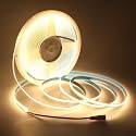 Aclorol COB Led Strip Lights 24V 50FT Led Rope Lights for Bedroom Warm White 3000K 320Leds/m CRI85+ Flexible LED Tape Lighting for Party Home Indoor Decor 15M (Power Supply &amp; LED Dimmer Not Included)…