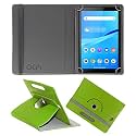 Acm Rotating Leather Flip Case Compatible with Lenovo Tab M7 Tablet Cover Stand Red