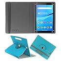 Acm Rotating Leather Flip Case Compatible with Lenovo Tab M7 Tablet Cover Stand Red